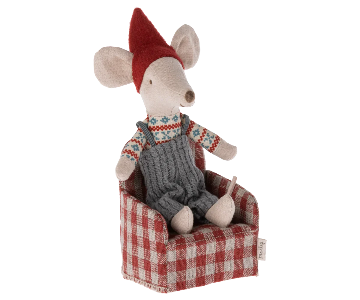 Maileg Chair, Mouse - Red