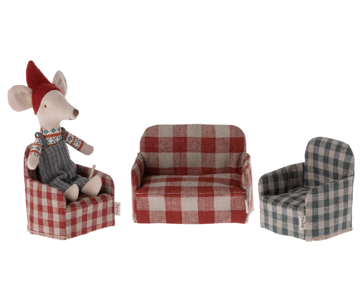 Maileg Chair, Mouse - Red