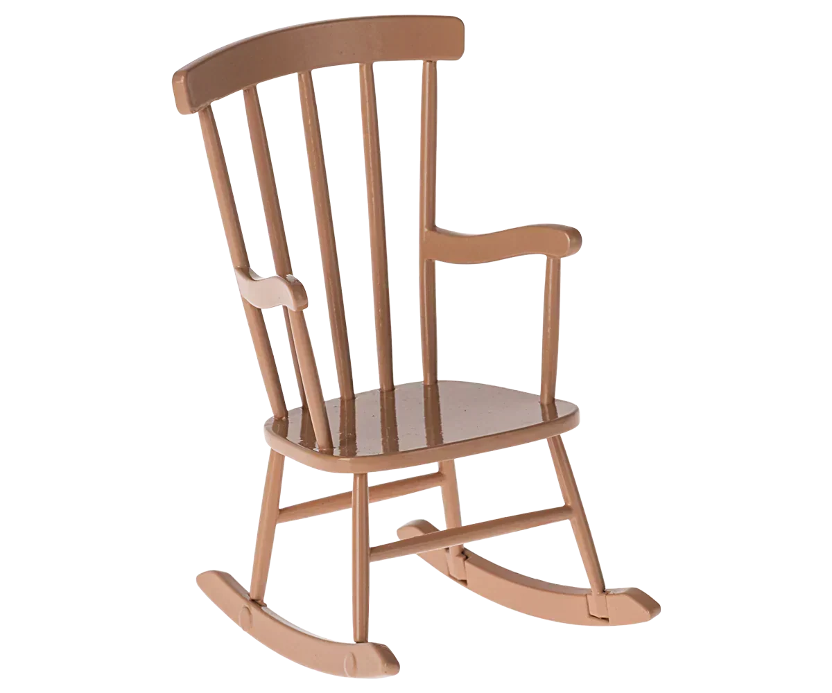 Maileg Rocking chair, Mouse - Dark Powder